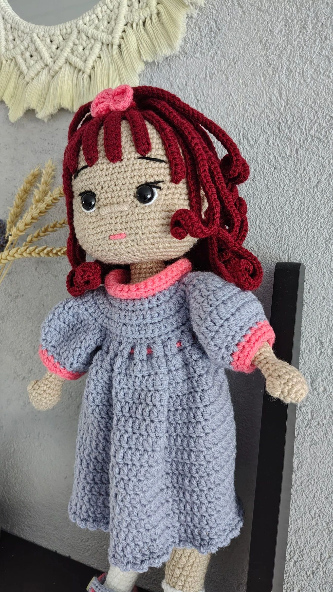 Boneca artesanal de crochê "Isabella" - Decoração de presente – photo 4